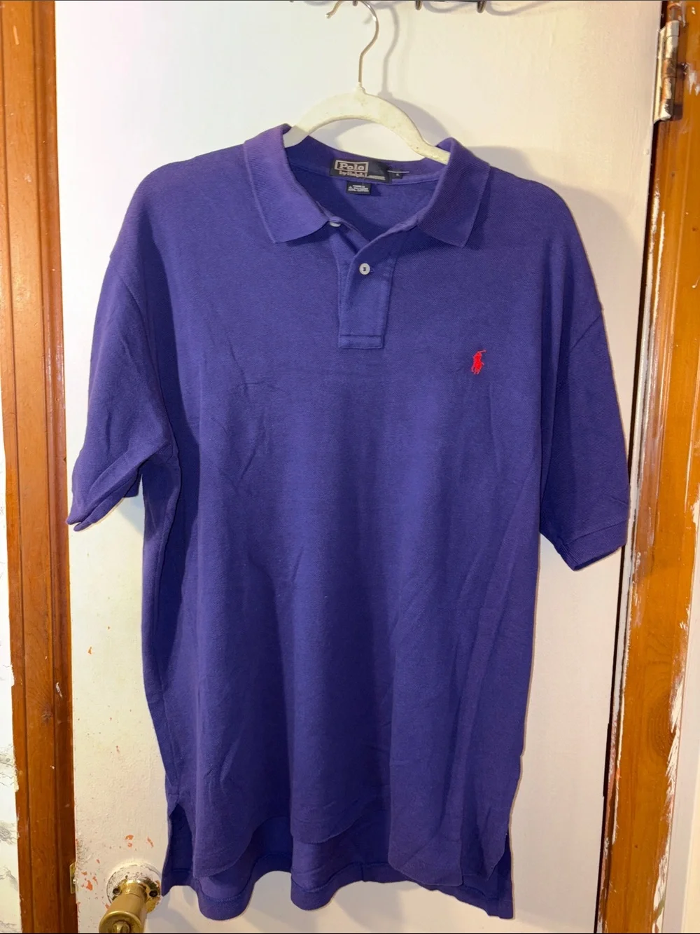 Polo by Ralph Lauren Purple Short Sleeve Polo with Red Pony